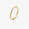 Alianza de boda de oro amarillo de 18K