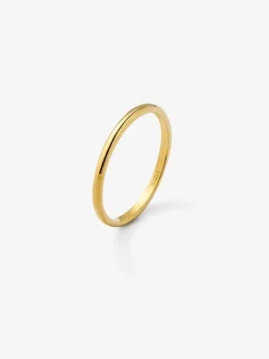 Alianza de boda de oro amarillo de 18K