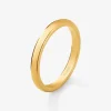 Alianza de boda de oro amarillo de 18K