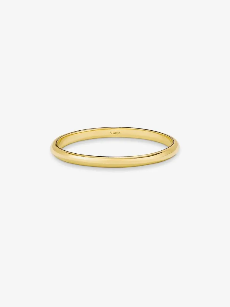 Alianza de boda de oro amarillo de 18K
