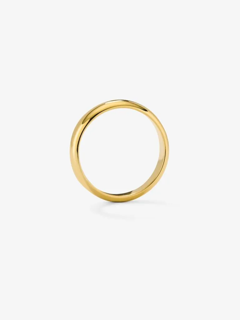 Alianza de oro amarillo de 18K
