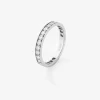Anillo de compromiso de oro blanco con diamante