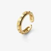 Anillo de oro amarillo de 18K con 16 diamantes en talla brillante con un total de 0,28 cts