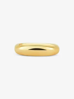 Anillo de oro amarillo de 18K con diamante en talla brillante de 0,01 cts