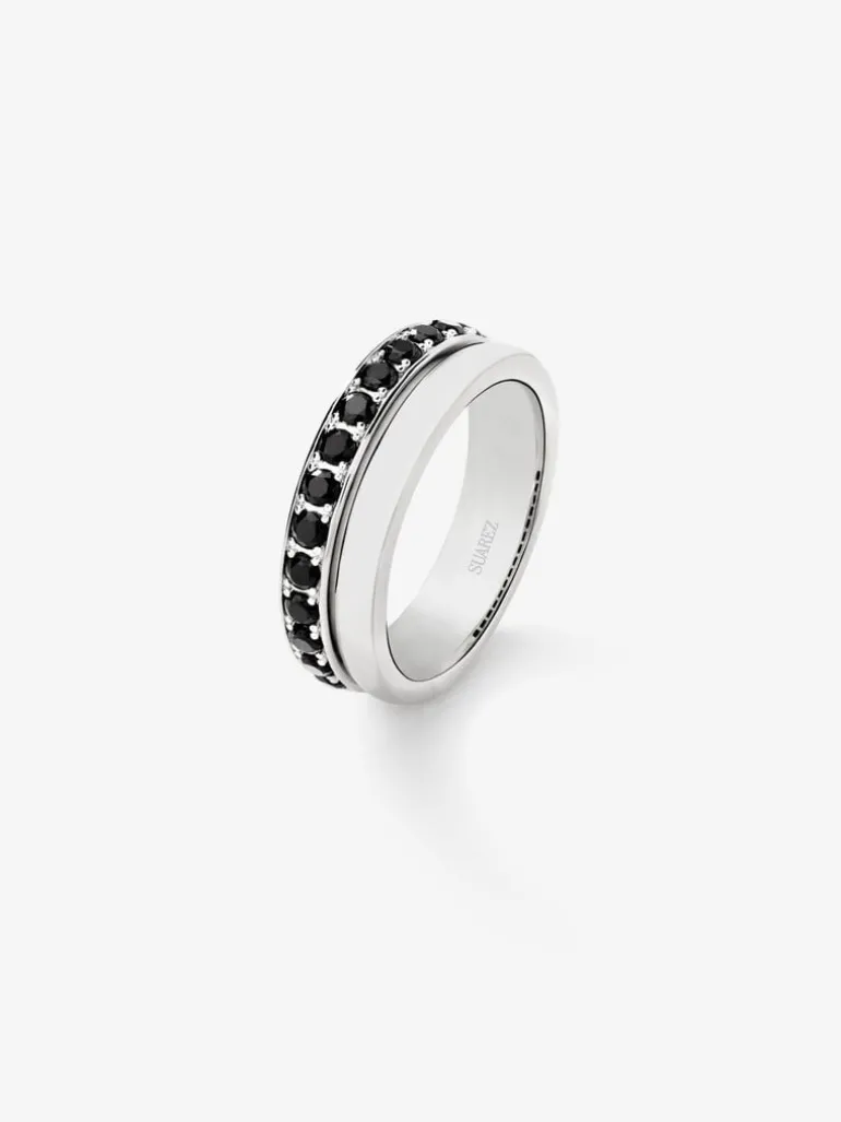 Anillo de plata 925 con 15 espinelas en talla brillante