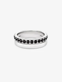 Anillo de plata 925 con 15 espinelas en talla brillante