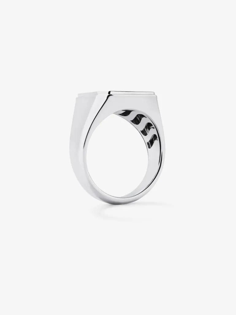 Anillo de sello grande de plata 925