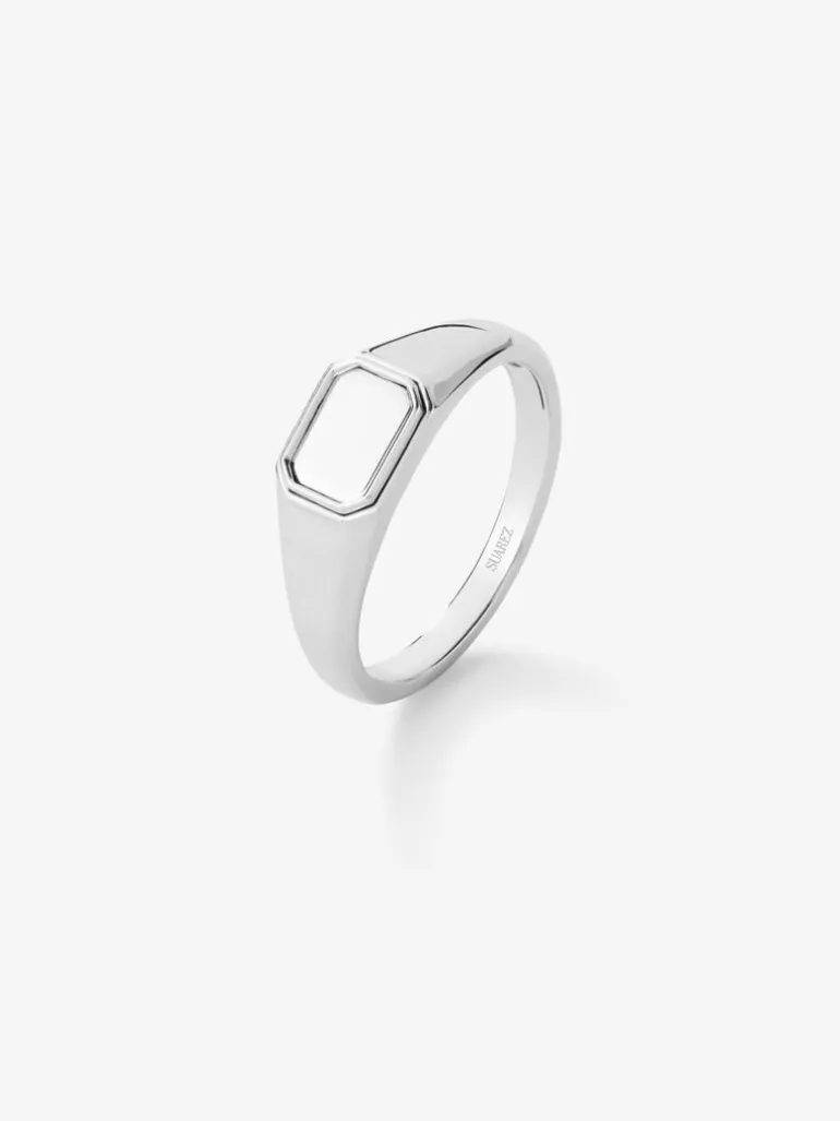 Anillo de sello pequeño de plata 925