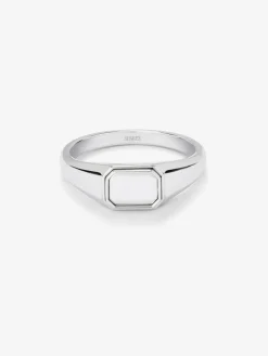 Anillo de sello pequeño de plata 925