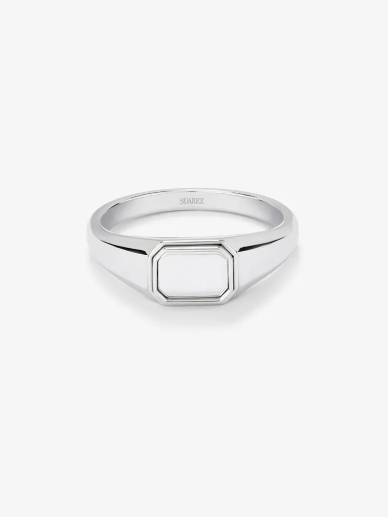 Anillo de sello pequeño de plata 925