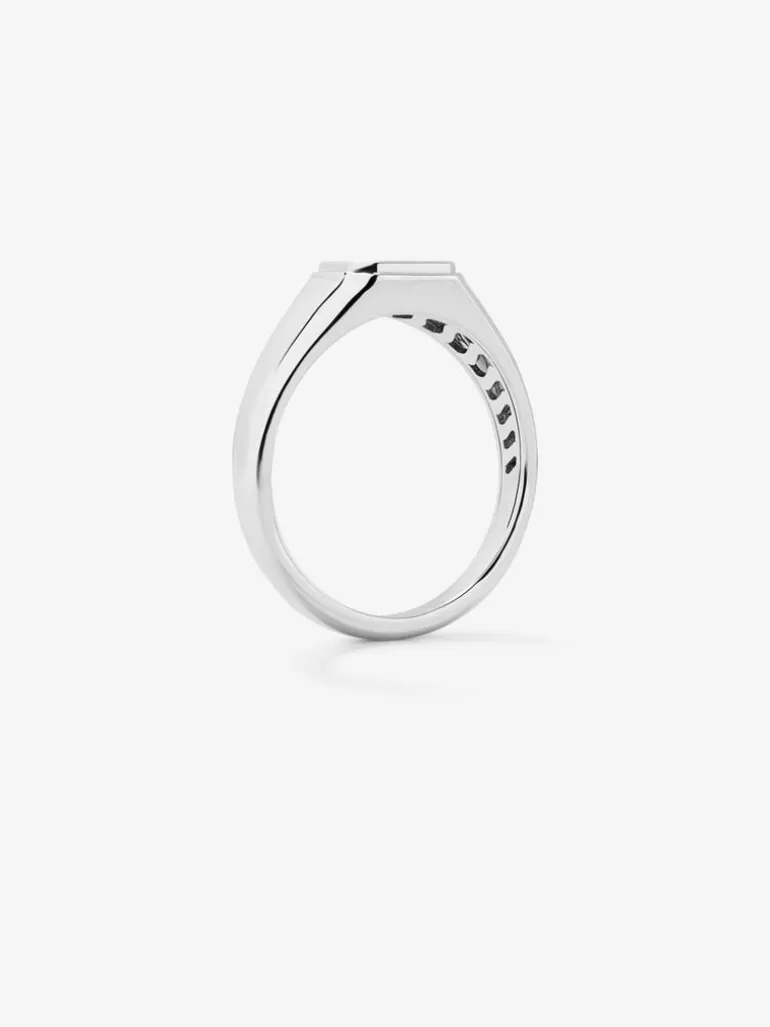 Anillo de sello pequeño de plata 925