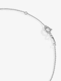 Colgante cadena círculos de oro blanco de 18K y diamantes