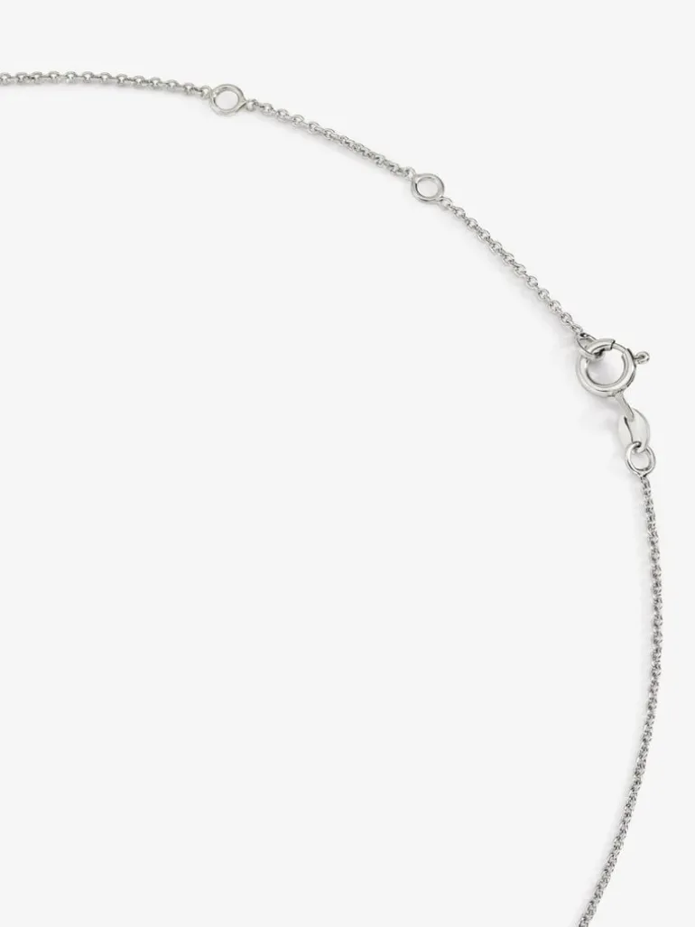 Colgante cadena con rueda de plata 925 con espinelas