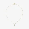 Colgante cadena cruz en oro amarillo de 18K con diamantes