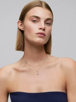 Colgante cadena de oro amarillo de 18K con citrino