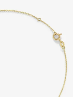Colgante cadena de oro amarillo de 18K con citrino