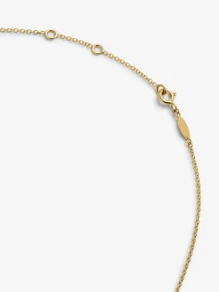 Colgante con barras de oro amarillo de 18K y diamantes en talla brillante con un total de 0,17 cts