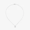 Colgante corazón de oro blanco de 18kt con diamantes de 0,22cts