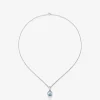 Colgante de cadena de plata 925 con perla de tahiti de 8,5 mm