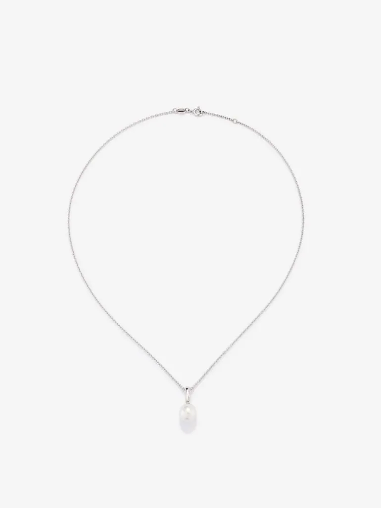 Colgante de cadena de plata 925 con perla australiana de 8,5 mm