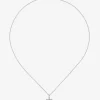 Colgante de grace de oro blanco con diamante