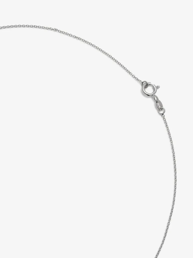 Colgante de grace de oro blanco con diamante