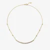 Colgante de oro amarillo de 18K con 18 diamantes en talla brillante con un total de 0,25 cts