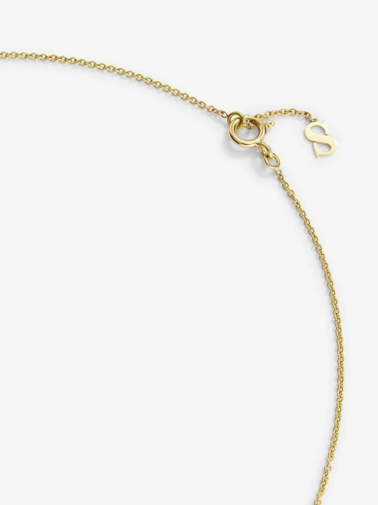 Colgante de oro amarillo de 18K con 24 diamantes en talla brillante con un total de 0,2 cts
