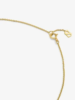 Colgante de oro amarillo de 18K con 18 diamantes en talla brillante con un total de 0,25 cts