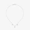 Colgante de oro blanco de 18kt con diamantes