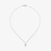 Colgante de oro blanco de 18K con 11 diamantes en talla brillante con un total de 0,07 cts