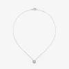Colgante de oro blanco de 18K con 33 diamantes en talla brillante con un total de 0,25 cts