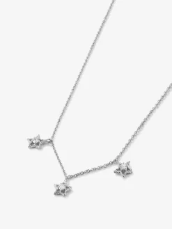 Colgante de oro blanco de 18kt con diamantes