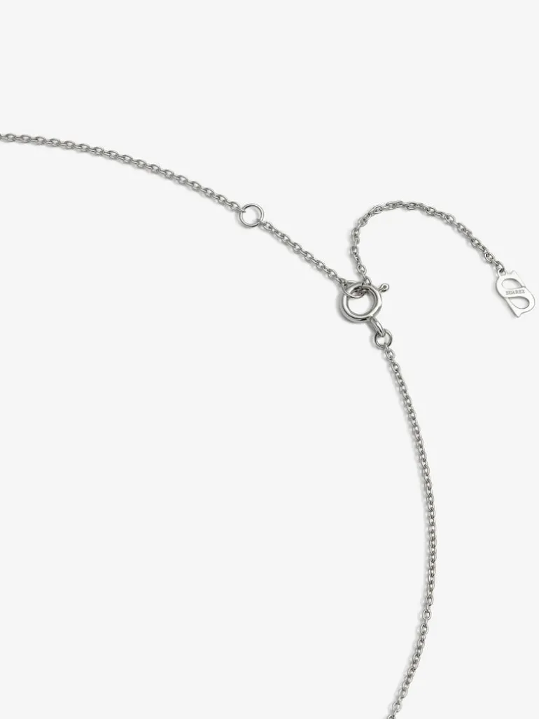 Colgante de plata 925 con pavé de amatistas rosas en talla brillante