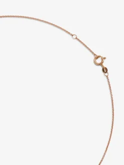 Colgante oro rosa y oro blanco de 18kt con diamantes y zafiros