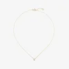 Colgante solitario de oro amarillo de 18K con diamante blanco en talla brillante de 0,1 cts