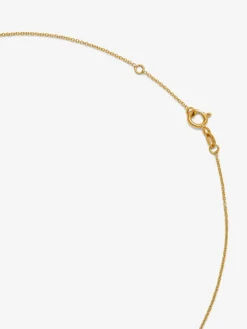 Collar de oro amarillo de 18K con diamante central en talla brillante de 0,30 cts