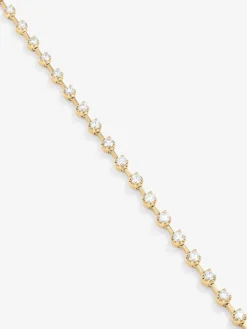 Collar de oro amarillo de 18K con 39 diamantes en talla brillante con un total de 2 cts