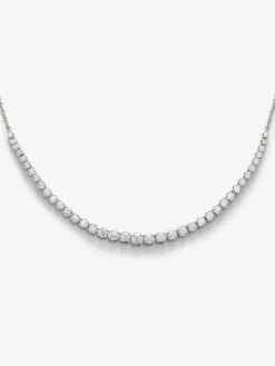 Collar de oro blanco de 18k con diamantes de 1,93cts