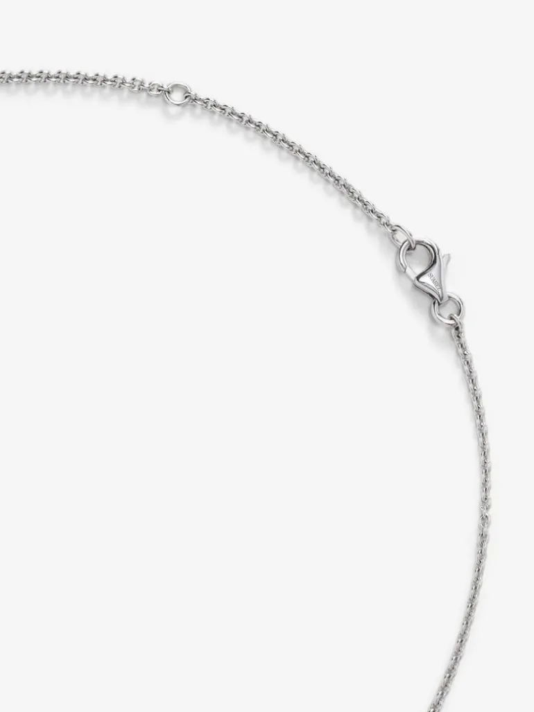 Collar de oro blanco de 18k con diamantes de 1,93cts