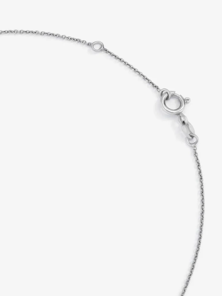 Collar de oro de 18K con diamante negro y diamante blanco