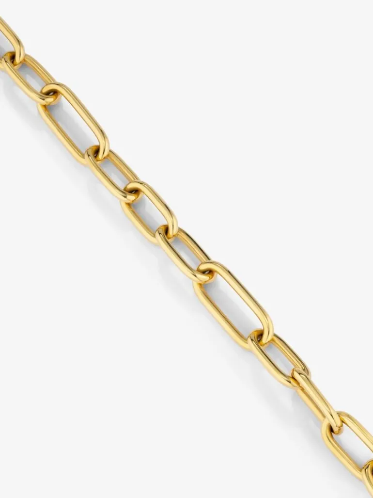 Collar eslabones extra grande oro amarillo de 18K