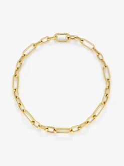 Collar eslabones grande oro amarillo de 18K