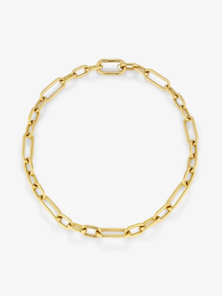 Collar eslabones grande oro amarillo de 18K