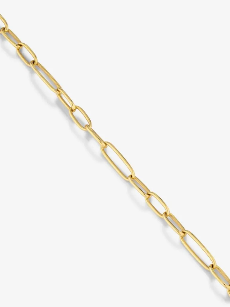 Collar eslabones mediano de oro amarillo de 18K