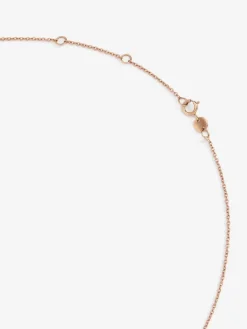 Collar gargantilla de oro rosa de 18K con diamantes