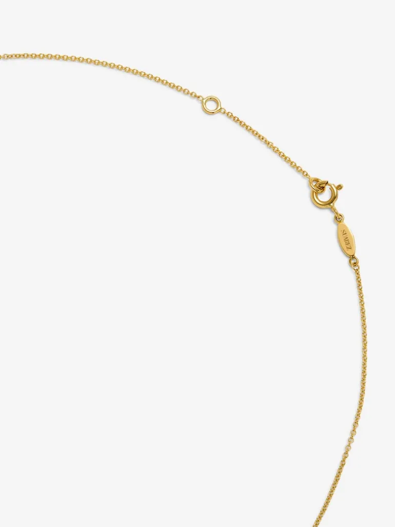 Collar triple de oro amarillo de 18K