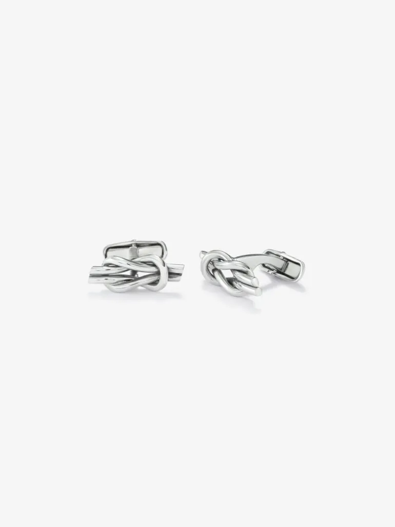 Gemelos de plata 925 con nudo
