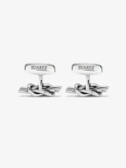 Gemelos de plata 925 con nudo