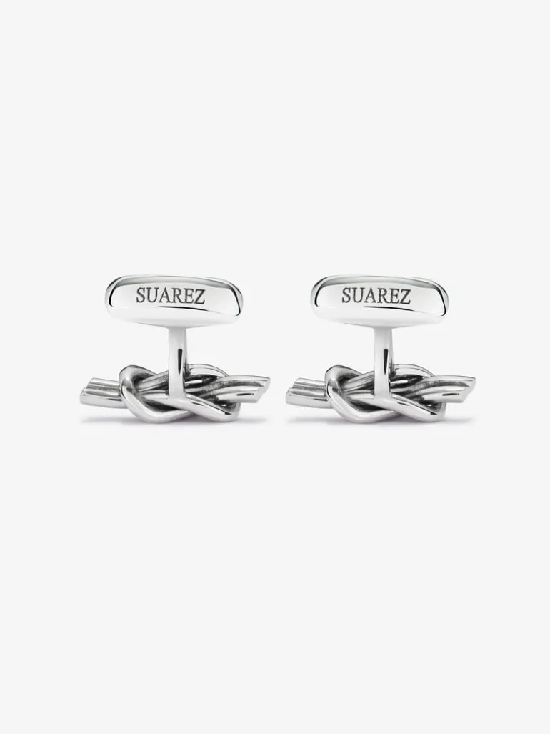 Gemelos de plata 925 con nudo
